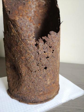 Bodemvondst 12.2cm sFH 396(r) ijzeren gewikkelde Huls beschikbaar voor biedingen