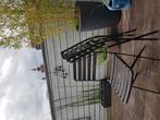 Bruine ijzeren tuinstoelen te koop, Tuin en Terras, Tuinstoelen, Ophalen, Zo goed als nieuw