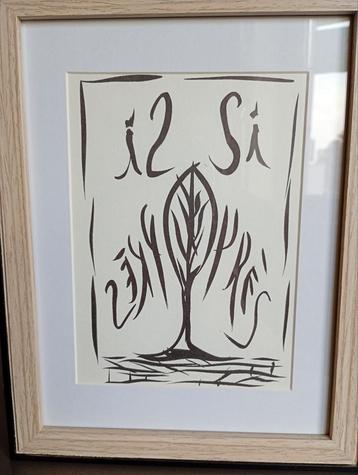 Pierre Alechinsky Si Pres genummerde ets beschikbaar voor biedingen