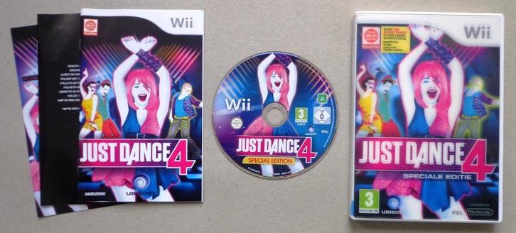 Just Dance 4 Speciale Editie voor de Nintendo Wii Compleet, Games en Spelcomputers, Games | Nintendo Wii, Zo goed als nieuw, Ophalen of Verzenden