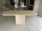 Zeer mooie travertin eettafel 180x90, Huis en Inrichting, Zo goed als nieuw, Vijf personen of meer, 150 tot 200 cm, Rechthoekig