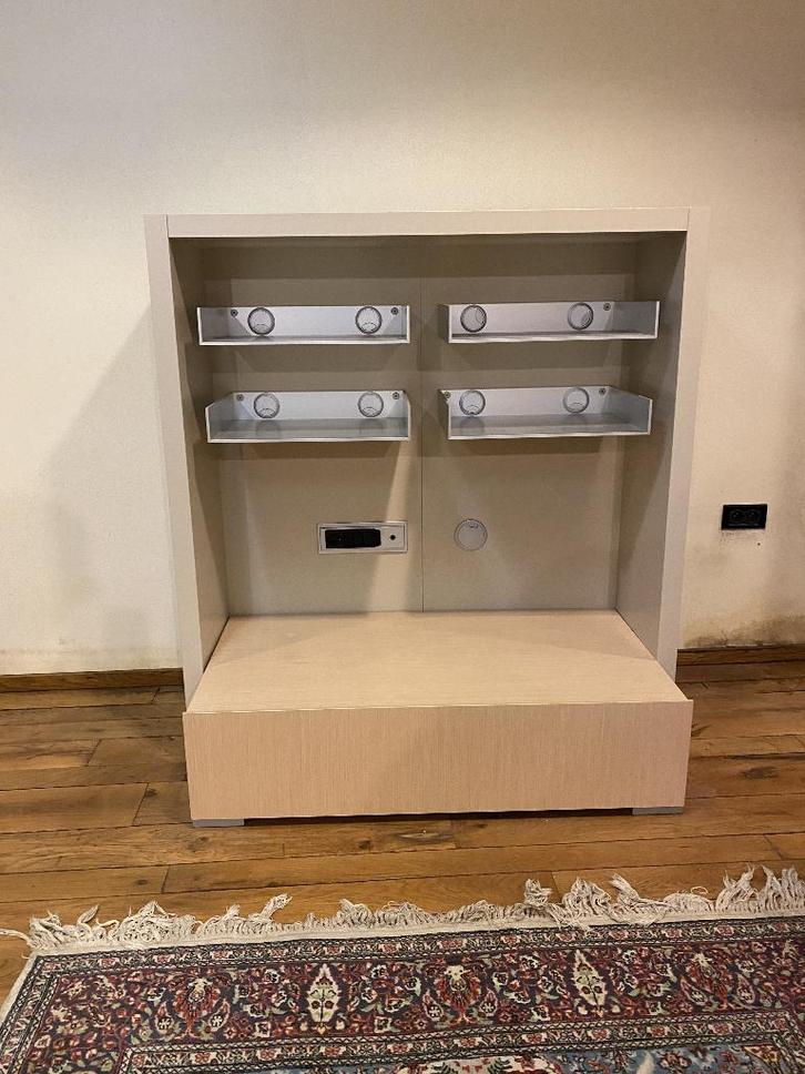 Audio/video kast, Huis en Inrichting, Kasten |Televisiemeubels, Nieuw, 100 tot 150 cm, 100 tot 150 cm, 50 tot 75 cm, Eikenhout