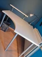 Bureau d'angle et sa chaise, Maison & Meubles, Enlèvement, Blanc, Chaise de bureau