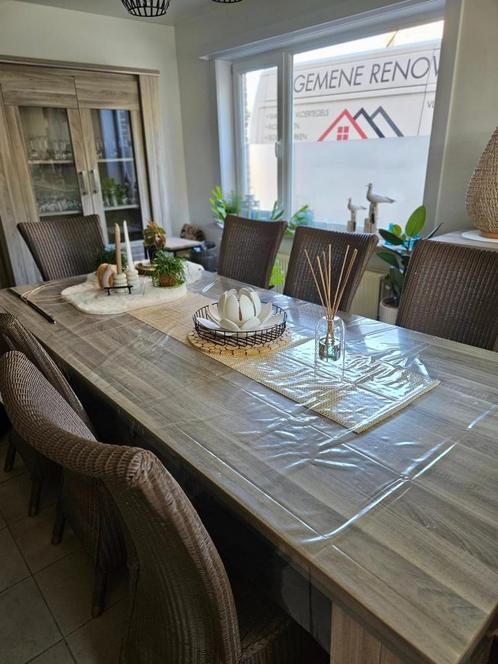 Moderne en landelijke eetkamer, Huis en Inrichting, Complete eetkamers, Zo goed als nieuw, Ophalen