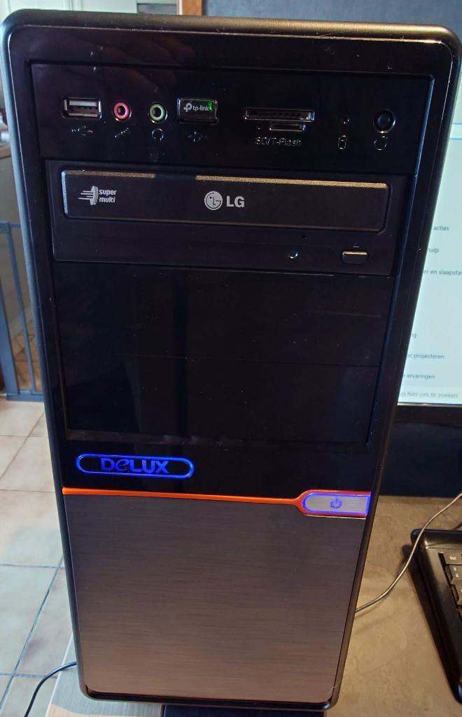 ACER OUDE WERKENDE PC MET GPU + 24" FULL HD LED LG Enz.., Computers en Software, Desktop Pc's, Gebruikt, SSD, 4 GB, Met videokaart