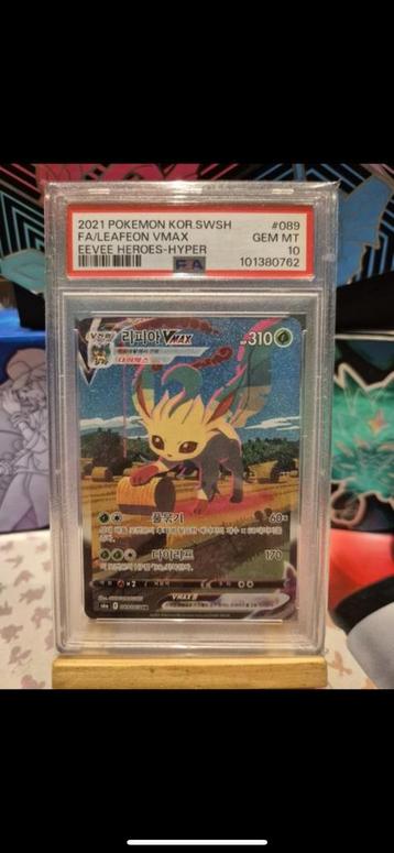 Leafeon vmax psa10, Enlèvement ou Envoi, Comme neuf