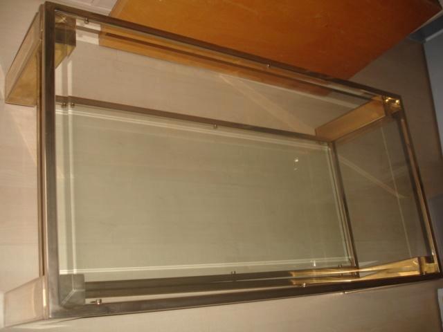 Mooie salontafel met twee geslepen glazen bladen, Maison & Meubles, Tables | Tables de salon, Comme neuf, Moins de 50 cm, 50 à 100 cm