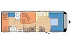 Gezocht !! caravan hobby model 720 kwfu, Caravans en Kamperen, Particulier, Douche, Hobby