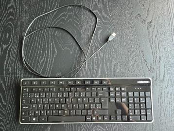 Clavier Medion Azerty, Comme neuf, Touches multimédia, Enlèvement, Filaire