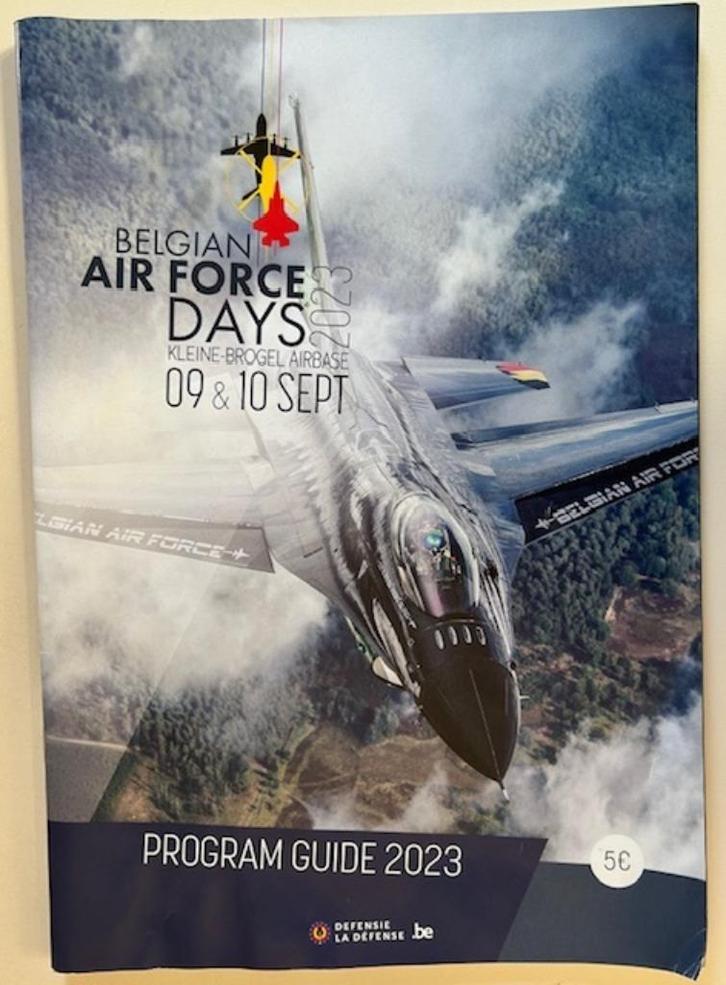 BELGIAN AIR FORCE DAYS 2023 PROGRAM GUIDE + FOTO, Verzamelen, Militaria | Algemeen, Luchtmacht, Boek of Tijdschrift, Ophalen of Verzenden