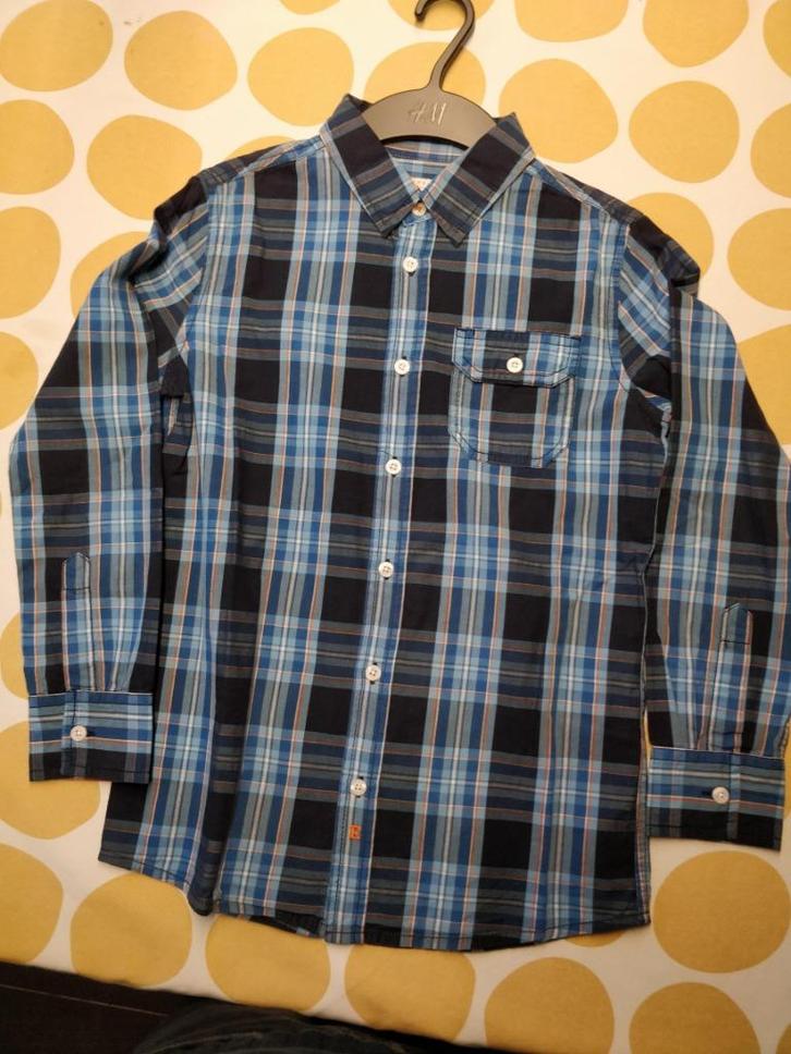 jongens hemd, Kinderen en Baby's, Kinderkleding | Maat 140, Zo goed als nieuw, Jongen, Overhemd of Blouse, Ophalen