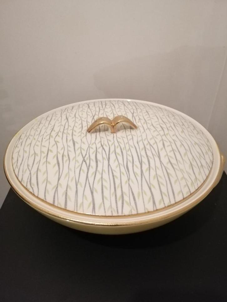 Dekschaal pastel geel Boch, Antiek en Kunst, Antiek | Servies los, Ophalen of Verzenden