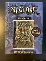 Yu-Gi-Oh! Limited Edition God Monster Plated Obelisk, Nieuw, Overige typen, Ophalen of Verzenden