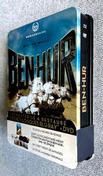 BEN HUR / Steelbook PRESTIGE - 3 BLURAY + 2DVD + 1CD + LIVRE, Enlèvement ou Envoi, Comme neuf, Classiques, Coffret