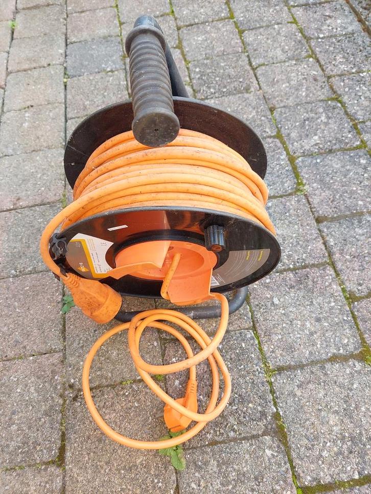 VERLENGDRAAD OP HASPEL 50 METER, Elektronische apparatuur, Onderdelen en Toebehoren, Ophalen