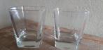 Lot de 2 verres à whisky carrés, Collections, Comme neuf, Enlèvement ou Envoi