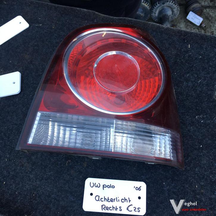 Vw Polo 1.2 B 3 cilinder 3 drs 2007 2500208  Achterlicht Rec, Auto-onderdelen, Verlichting, Gebruikt, Ophalen of Verzenden