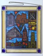 Glas in lood / glasraam in lood - Gent - Hermans - jaren 80, Ophalen