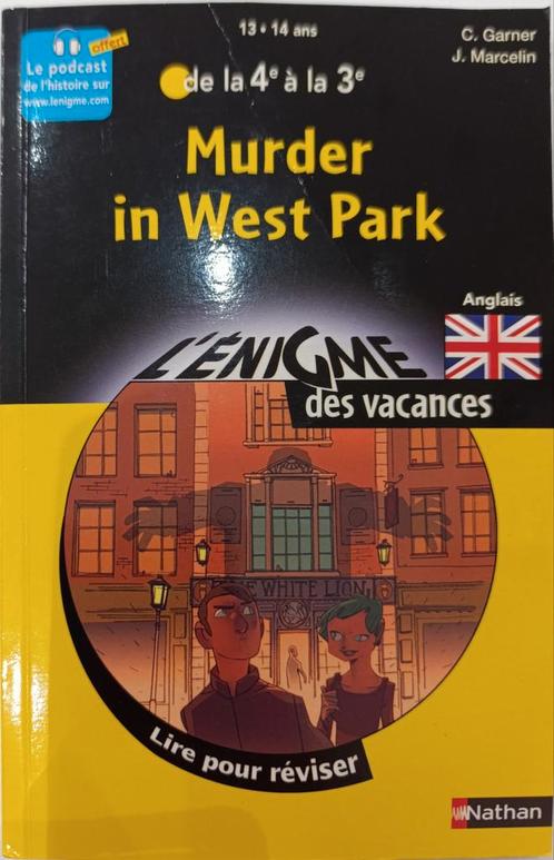 Murder in West Park 9782091866635, Boeken, Kinderboeken | Jeugd | 13 jaar en ouder, Zo goed als nieuw, Ophalen of Verzenden