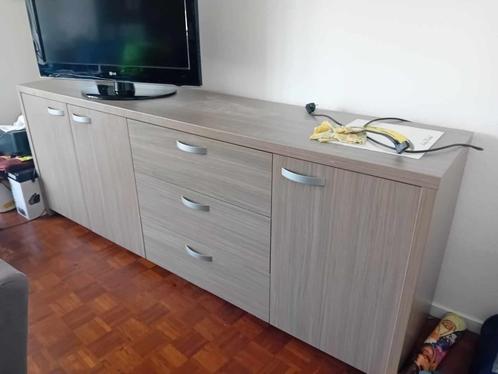 Grijze Dressoir, Huis en Inrichting, Kasten | Ladekasten, Gebruikt, Minder dan 100 cm, 200 cm of meer, 25 tot 50 cm, Overige houtsoorten