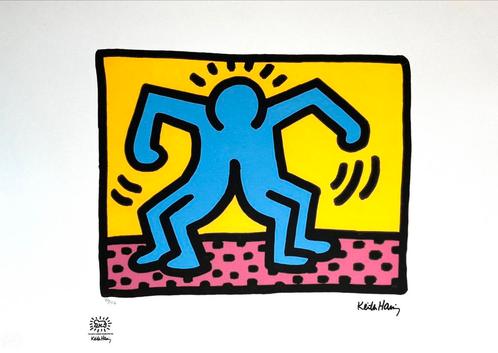 Prachtige Lithografie + certificaat • Keith Haring # /150, Antiek en Kunst, Kunst | Litho's en Zeefdrukken, Ophalen of Verzenden