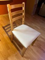 IKEA stoelen Lerhamn, Huis en Inrichting, Stoelen, Ophalen, Wit, Zo goed als nieuw, Stof