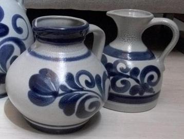 geglazuurde aardewerk potten / kruiken ( Keulse potten ) beschikbaar voor biedingen