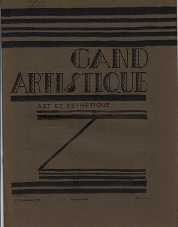 Gand Artistique No 9 septembre 1927: Rodolphe Wytsman, Enlèvement ou Envoi, Utilisé