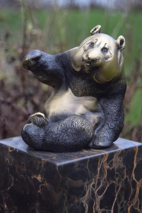 bronze animalier représentant un panda assis, Antiquités & Art, Antiquités | Bronze & Cuivre, Bronze, Enlèvement ou Envoi