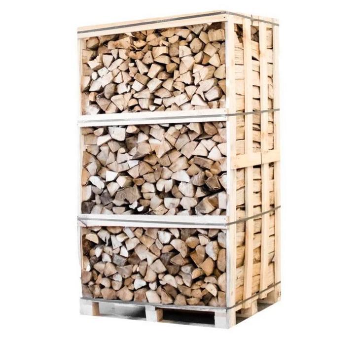 Hele pallet droog haagbeuk 30cm, Jardin & Terrasse, Bois de chauffage, Bûches, Enlèvement ou Envoi