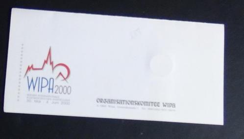 Wenskaart WIPA 1999 met munt, Postzegels en Munten, Munten | België, Losse munt, Ophalen of Verzenden