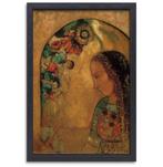 Dame van de bloemen - Odilon Redon canvas + baklijst 60x90cm, Huis en Inrichting, Woonaccessoires | Wanddecoraties, Nieuw, Verzenden