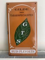Emaille reclamebord GTS ‘Huis Plevoets’ Sint-Truiden, Comme neuf, Enlèvement ou Envoi, Panneau publicitaire