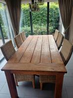 Eettafel en 6 stoelen, Ophalen, Gebruikt