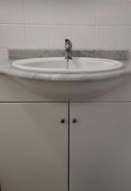 Badkamermeubel met marmeren blad in goede staat, Huis en Inrichting, Ophalen, Gebruikt, 50 tot 100 cm, Minder dan 100 cm