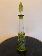 Carafe Val Saint Lambert, vert de Chine, hauteur 32 cm, Antiek en Kunst, Ophalen of Verzenden