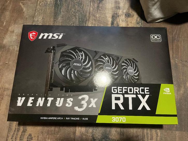 RTX 3070 Ventus 3X OC, Computers en Software, Videokaarten, Gebruikt, Nvidia, PCI-Express 4.0, GDDR6, HDMI, DisplayPort, Ophalen of Verzenden