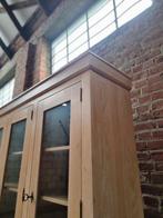 Eiken buffetkast/vitrinekast GRATIS LEVERING, Huis en Inrichting, Ophalen, Met deur(en), 200 cm of meer, Eikenhout