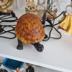 Jolie lampe tortue en bronze et pâte de verre, Maison & Meubles, Lampes | Lampes de table, Comme neuf, Enlèvement ou Envoi, Verre