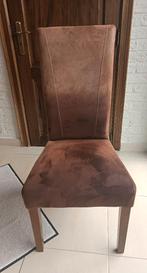 6 eetkamerstoelen te koop!, Ophalen, Gebruikt, Bruin, Stof