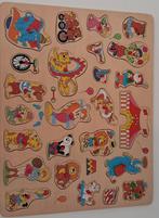 Houten puzzel circus, Kinderen en Baby's, Speelgoed | Kinderpuzzels, Ophalen, Gebruikt, 6 maanden tot 2 jaar