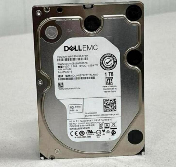 Dell EMC SATA 3.5" harde schijf disc 1TB - HUS722T1TALA600, Computers en Software, Harde schijven, Zo goed als nieuw, SATA, Ophalen of Verzenden