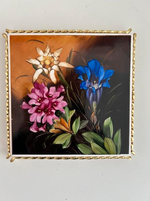 Panonderzetter/kookpotonderzetter tegeltje, Antiek en Kunst, Antiek | Keramiek en Aardewerk, Ophalen of Verzenden