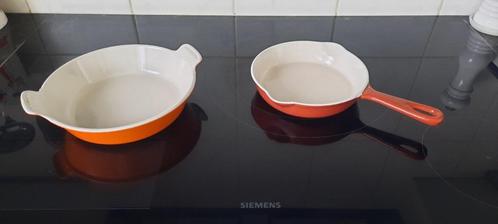 2 Poêles en Fonte Cousances de Le Creuset 16cm et 18cm TBE, Maison & Meubles, Cuisine | Casseroles & Poêles, Utilisé, Poêle à frire ou Sauteuse