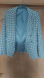 Blazer, pied de poule, Small, Kleding | Dames, Nieuw, Jasje, Blauw, Ophalen of Verzenden