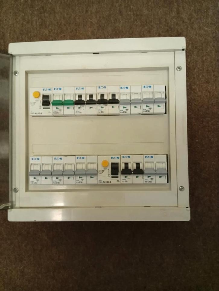 Zekeringkast 24 modules, bedraad 2 x 230 Volt, Bricolage & Construction, Électricité & Câbles, Interrupteur, Interrupteur, Enlèvement