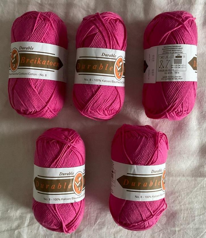 Katoengaren Durable nr.8, Hobby en Vrije tijd, Breien en Haken, Ophalen of Verzenden