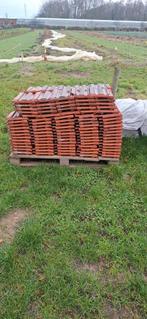 Tweedehands dakpannen – rode kleipannen – grote hoeveelheid, Doe-het-zelf en Bouw, Ophalen, Gebruikt, Steen of Klei, 15 m² of meer