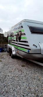Oldtimer dubbel paarden trailer, Caravans en Kamperen, Particulier