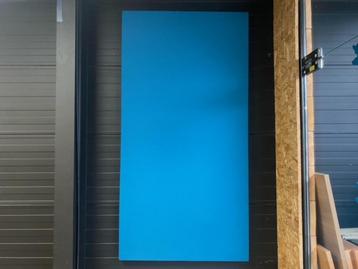 Akoestische magnetisch wandpaneel (blauw) beschikbaar voor biedingen
